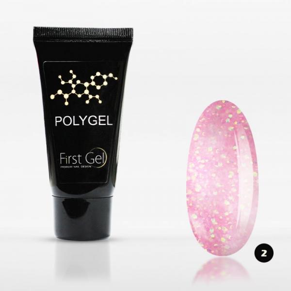 Poly Gel glitter rose-02 30g